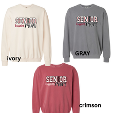 Load image into Gallery viewer, Senior baseball stitch lettering Crew Sweatshirt

